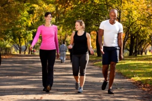 Walking outdoors everyday greatly contributed to overall health